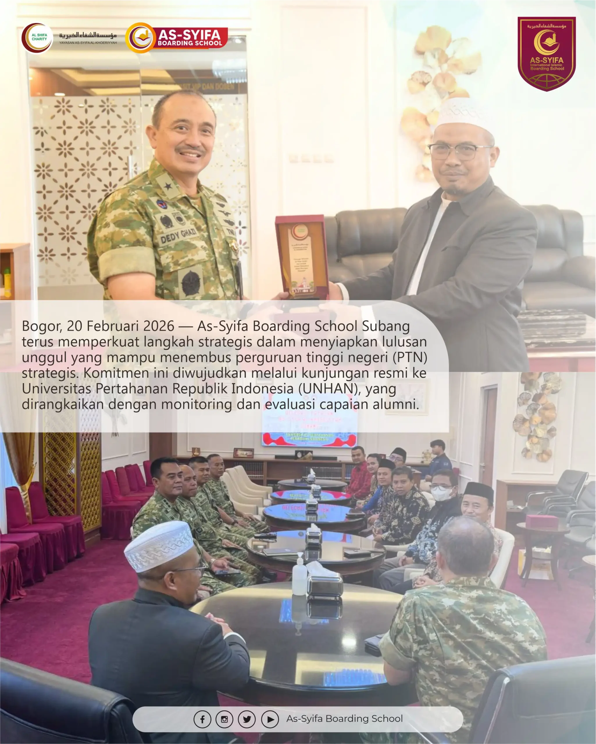 Kunjungan resmi ke Universitas Pertahanan Republik Indonesia (UNHAN)