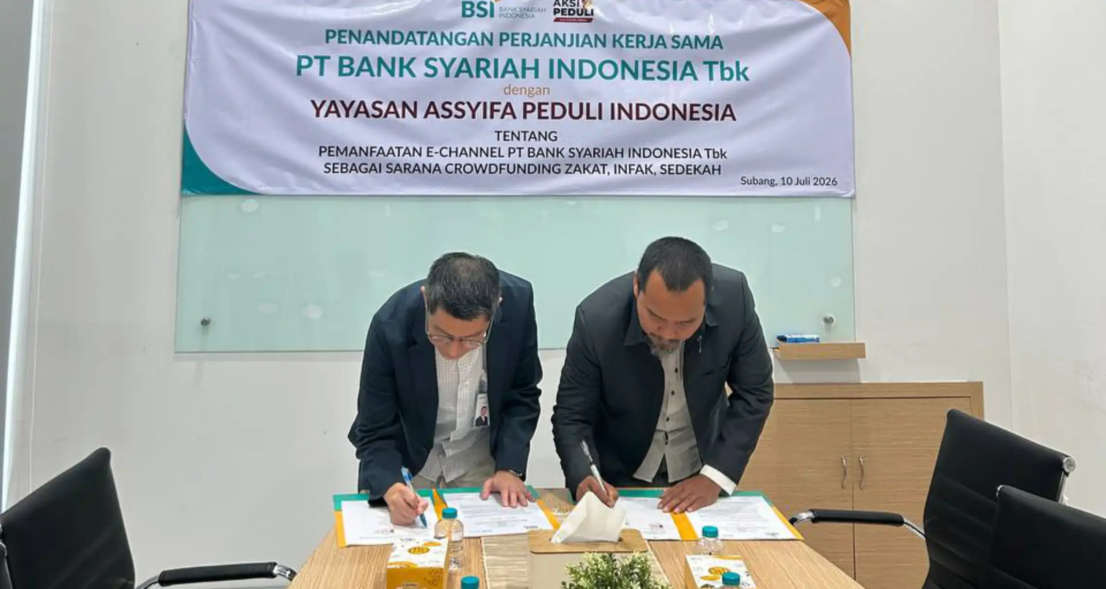 Manfaatkan e-Channel, LAZ Assyifa Peduli dan BSI Perkuat Sinergi Digitalisasi ZIS 2 A