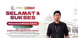Staf IT Yayasan As-Syifa Raih Pengakuan NASA, Muhammad Wishal Masuk Hall of Fame Usai Temukan Celah Keamanan Sistem